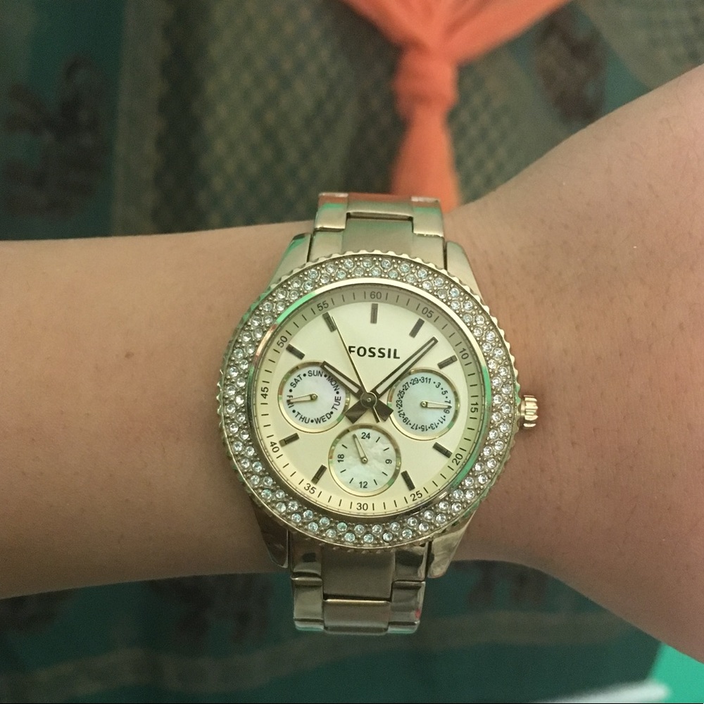 Gold Fossil Watch ✨